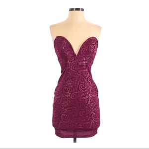 Foreign Exchange Strapless Mini Cocktail Dress